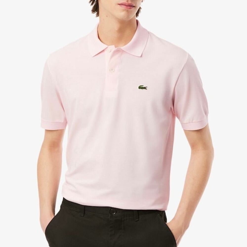 Lacoste Pink Polo Shirt Size 4 Mens Medium